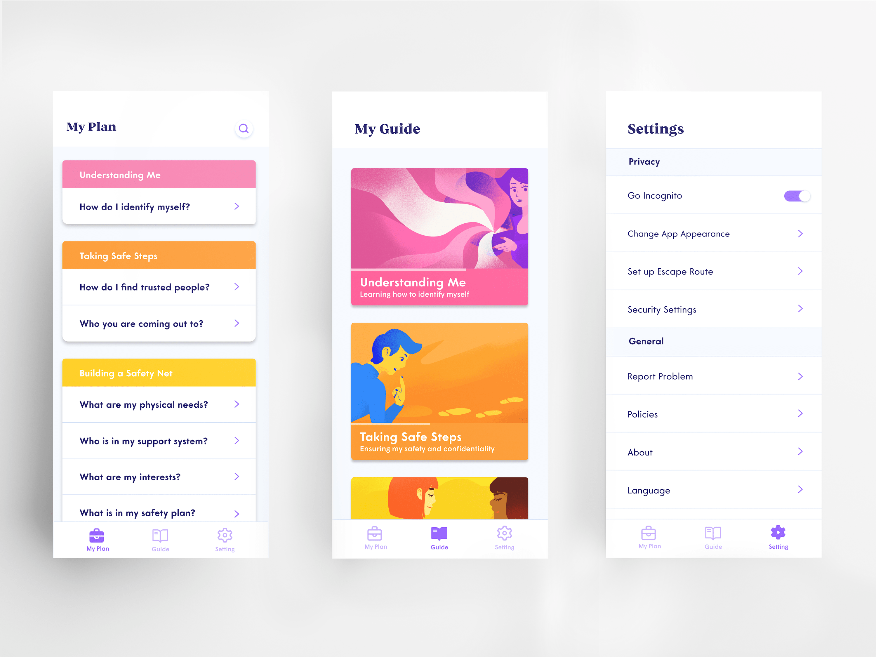 image of ui screens